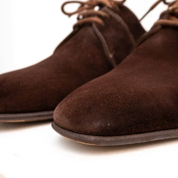 Rare John Lobb Clipper Men's Brown Suede Oxford Shoes Size:US: 9EEU 42 /UK 8E